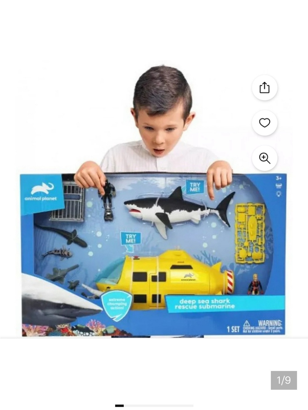 Animal Planet Deep Sea Shark Rescue Submarine Playset NIB